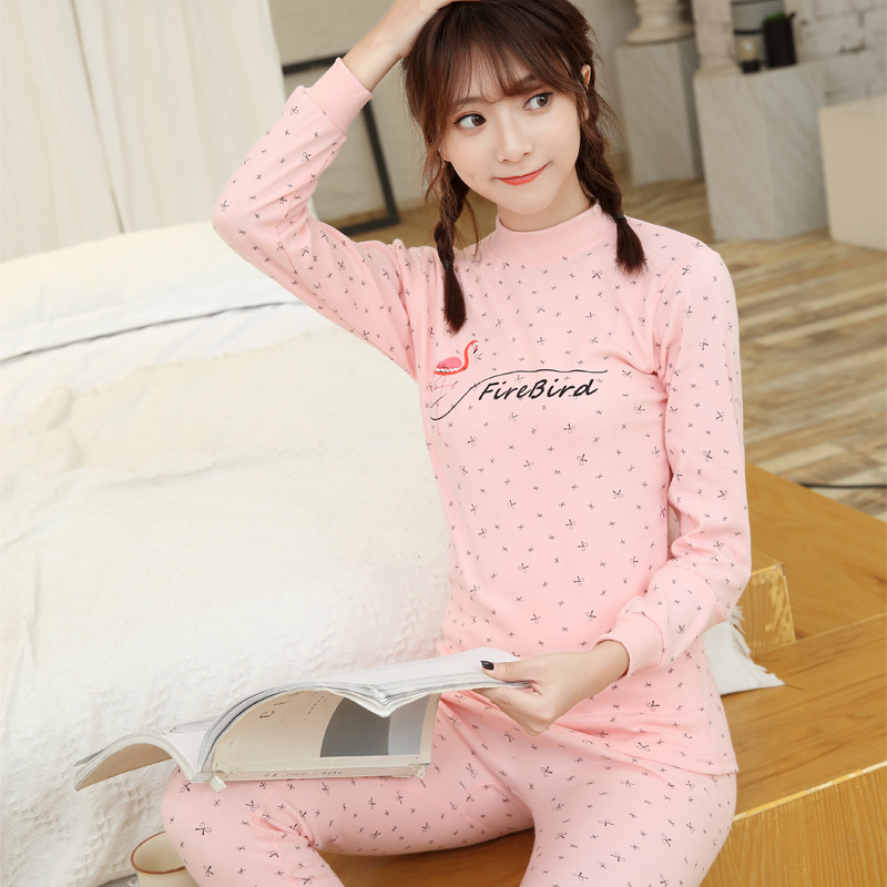 Juventud otoño ropa pantalones largos traje niñas medio y grande niños ropa interior cubierta de algodón suéter de algodón de las mujeres suéter Pantalones