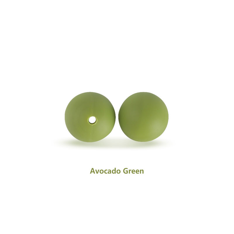 15mm cuentas de silicona molar juguete teether pulsera collar de cadena de chupete accesorios Amazon DIY accesorios de la joyería