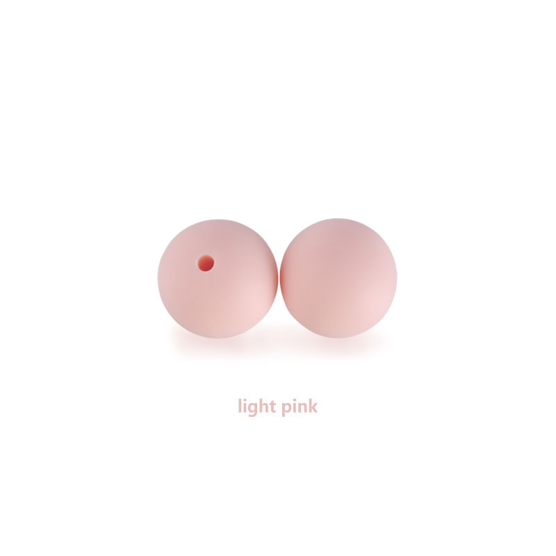 15mm cuentas de silicona molar juguete teether pulsera collar de cadena de chupete accesorios Amazon DIY accesorios de la joyería