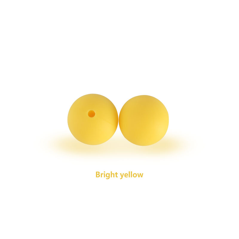 15mm cuentas de silicona molar juguete teether pulsera collar de cadena de chupete accesorios Amazon DIY accesorios de la joyería