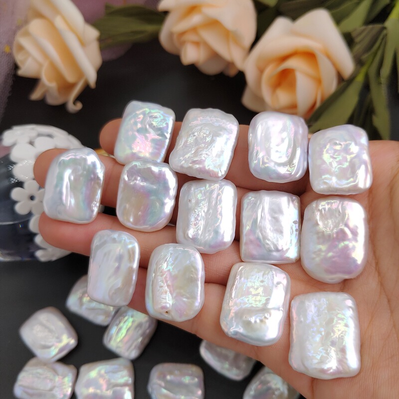 Large long Square natural baroque pearl bright pearl pendant earrings jewelry accessories loose beads DIY Large long Square natural baroque pearl bright pearl pendant earrings jewelry accessories loose beads DIY
