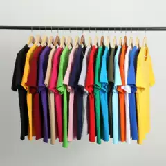 Wholesale 180g200g250G combed cotton short sleeve T-shirt fixed version of large size advertising shirt overalls printed logo word