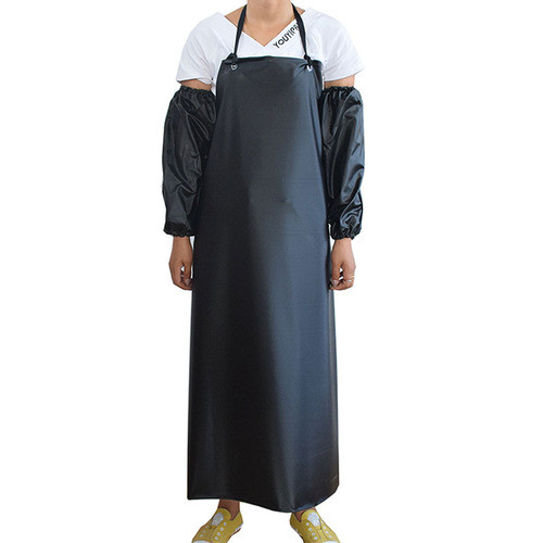Lengthened and widened PVC waterproof, oil-proof and weak acid and alkali resistant, enlarged and thickened labor protection industrial plastic apron waterproof wholesale