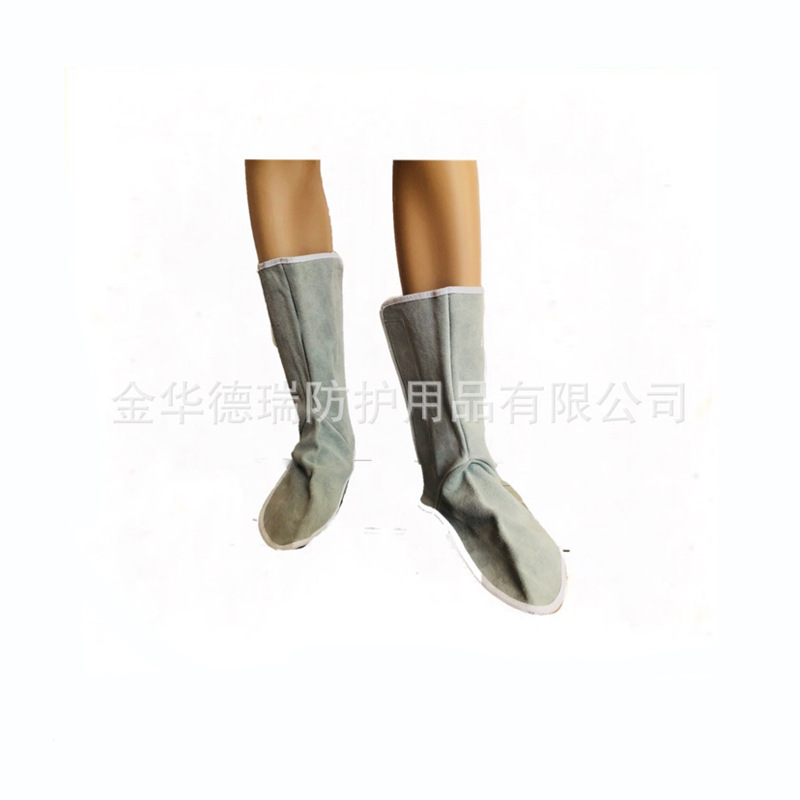 厂家价 牛皮防火 隔热 耐磨 耐高温电焊护脚  脚盖