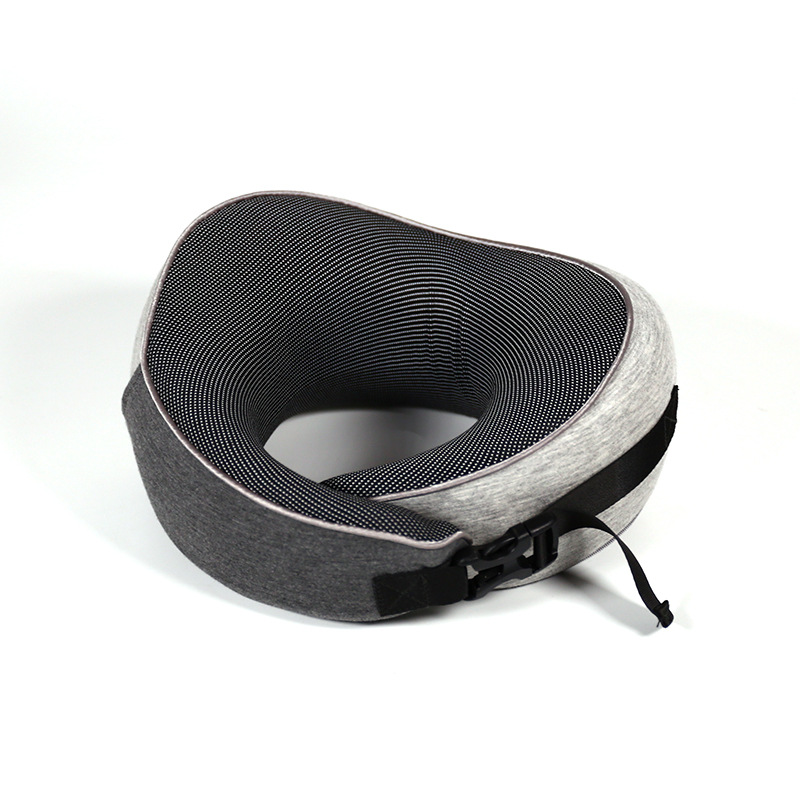 Nuevo Amazon memoria almohada de cuello de algodón espacio lento rebote almohada en forma de U avión viaje almohada de cuello regalo image 6