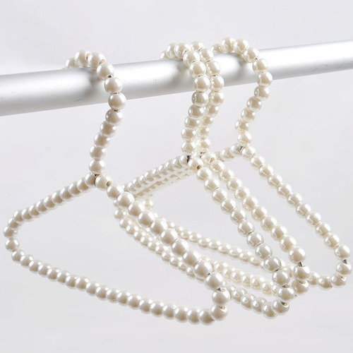 Pearl pet clothes hanger, dog clothes hanger, cat and dog clothes hanger, store use, 20cm long, newborn baby clothes hanger