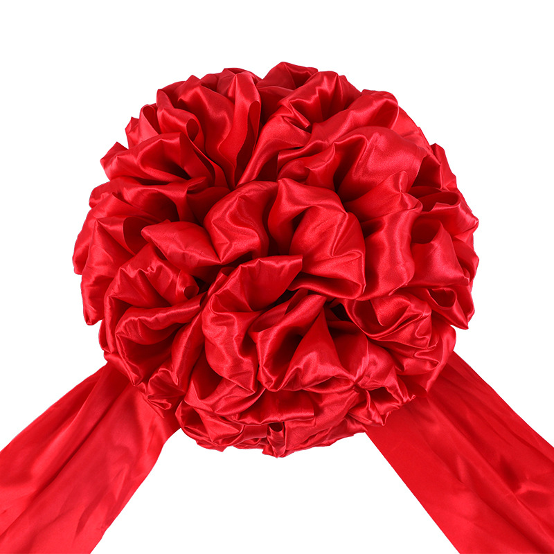 Apertura de boda de flores rojas cortadas | Fundación colocación | Celebración nueva entrega en casa, hortensia de tela roja, tela roja, flor roja