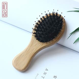 Head Massage Comb Meridian Small Comb Portable Fluffy Air Cushion Comb Pig Bristle Hair Smoothing Comb Air Bag Comb Wholesale