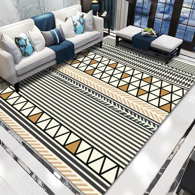 Simple elegante casa alfombra del piso impreso dormitorio cuarto de baño sala de estar cocina ventana de la Bahía estera del piso de la puerta Mat mesita de noche