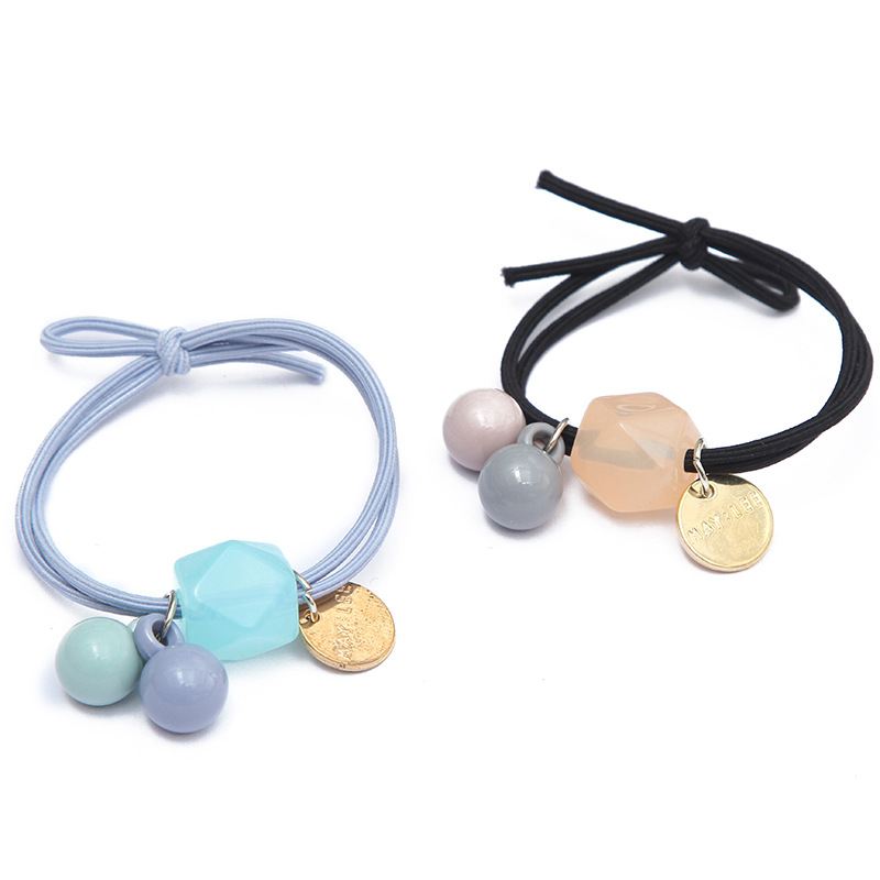 Estilo coreano diadema fresca simple para mujer Cola de Caballo pequeña banda de goma cuerda de pelo jalea banda de pelo cuadrado fábrica al por mayor