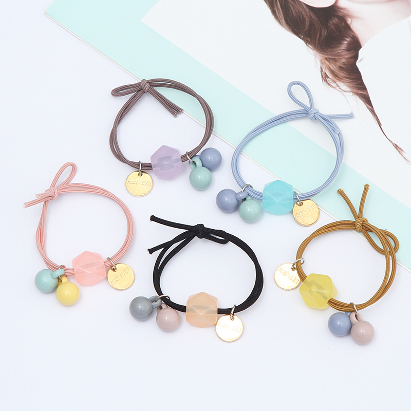 Estilo coreano diadema fresca simple para mujer Cola de Caballo pequeña banda de goma cuerda de pelo jalea banda de pelo cuadrado fábrica al por mayor