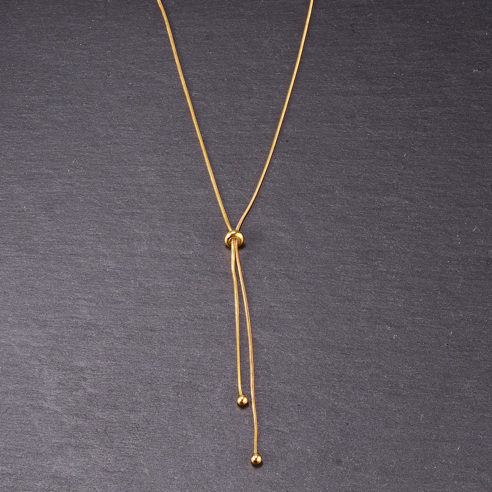 Two-tone Layered Chain Necklace Set Gold And Silver Minimalist_voghion.com