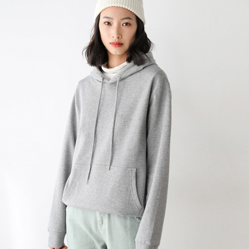 Áo hoodie nữ có túi trường đại học dài tay nhà sản xuất một thả vận chuyển