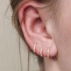 Fashionable zirconium, earrings, piercing, accessory, European style, micro incrustation