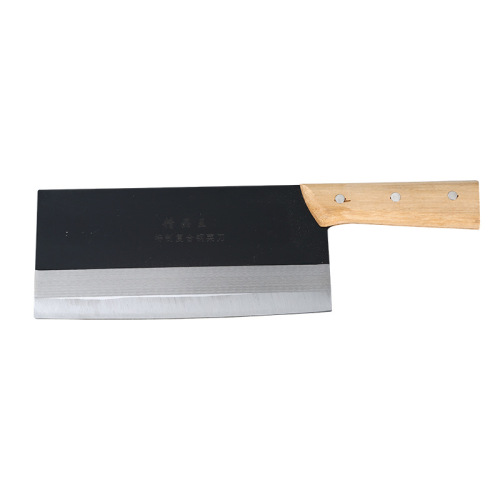 Professional Chef Knife for Hotel Restaurant - Thick Back Straight Handle Mulberry Wood Knife with Hand-Sharpened Blade