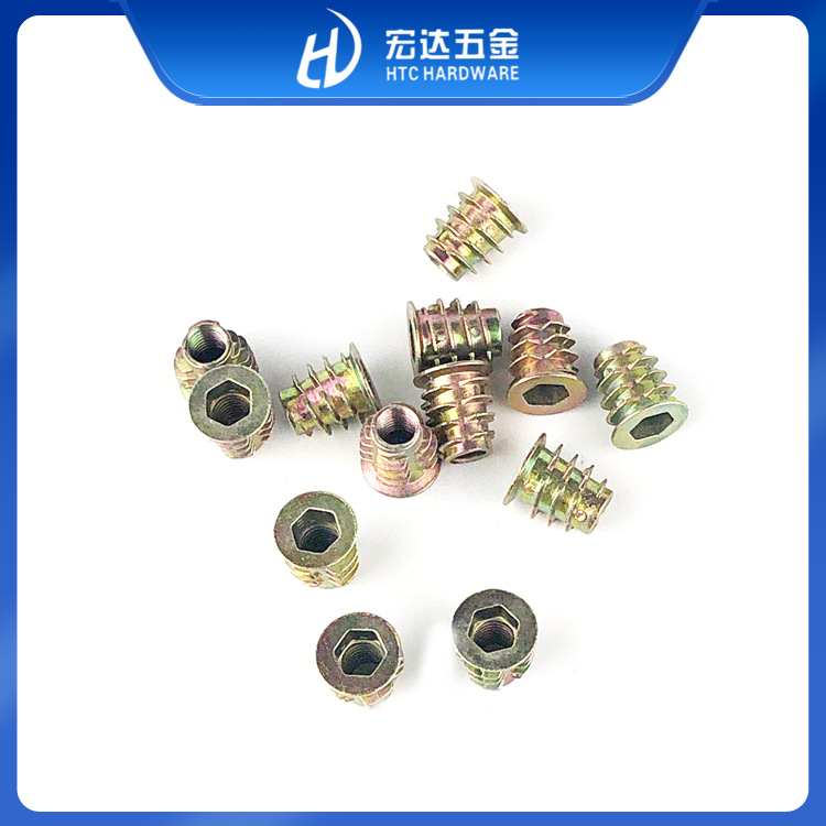 厂家供应梯形螺母 铁内外牙 m4内外牙螺母  预埋螺母梯形螺母