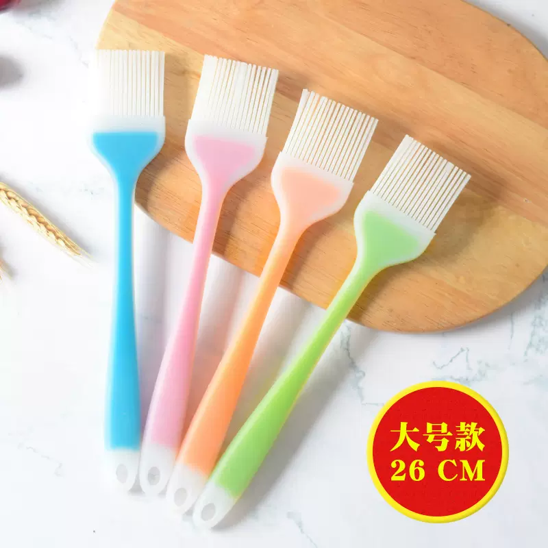 大号一体半透明硅胶刷子 蛋糕面包烙饼油刷烧大号刷 烘焙工具