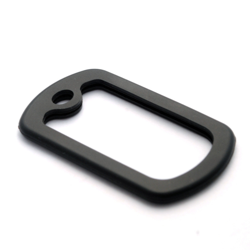 Factory Direct Sales Dog Tag Protective Cover Hardware Silicone Military Tag Protective Cover Regular Stainless Steel Dog Tag Silencer Ring Wholesale