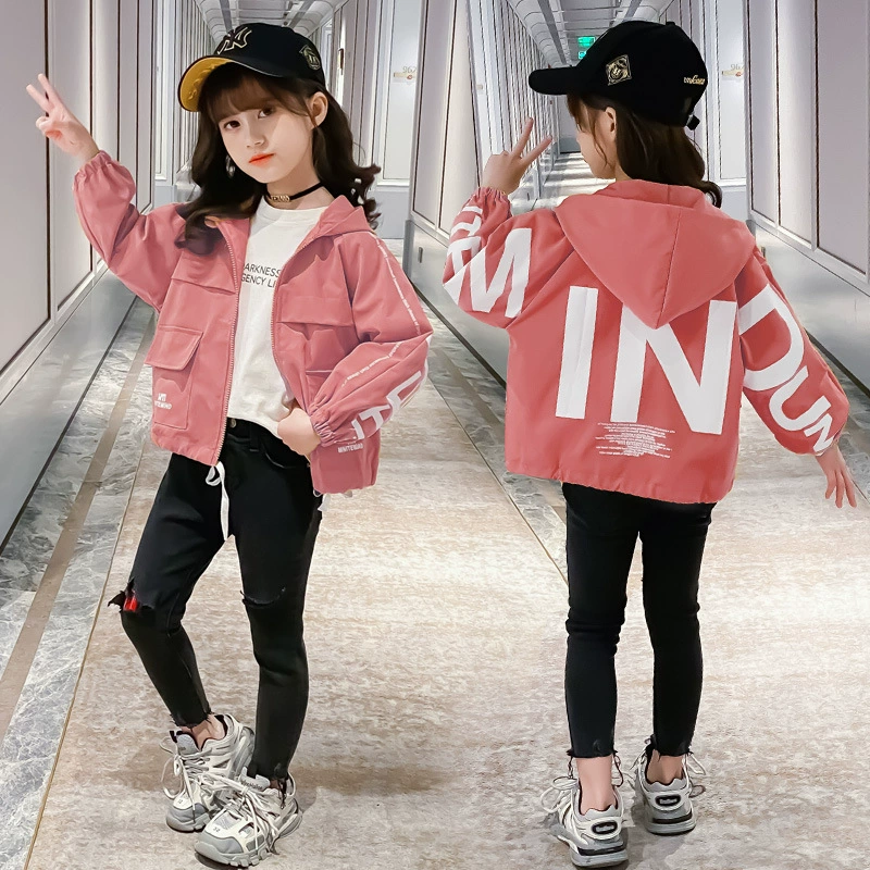 Spring short children's autumn jacket, 2020, children's clothing, Korean style, western style