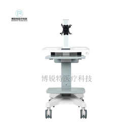 升降电脑台车 移动工作站护士查房车 ABS远程电脑推车