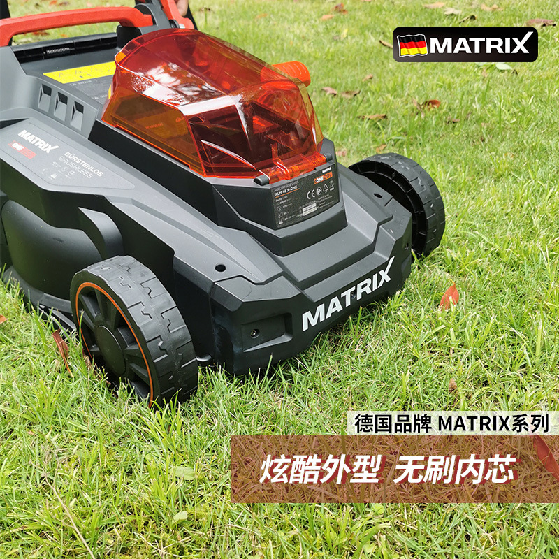 除草机无刷电动手推式锂电池草坪修剪机家用无线充电式割草机