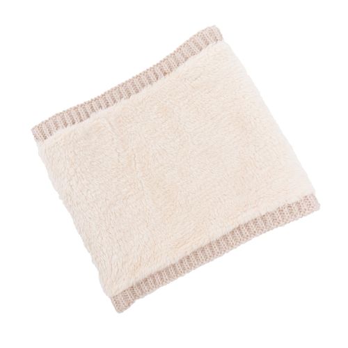 Korean style velvet thickened single-loop pullover for male and female couples winter warm wool knitted scarf set cross-border