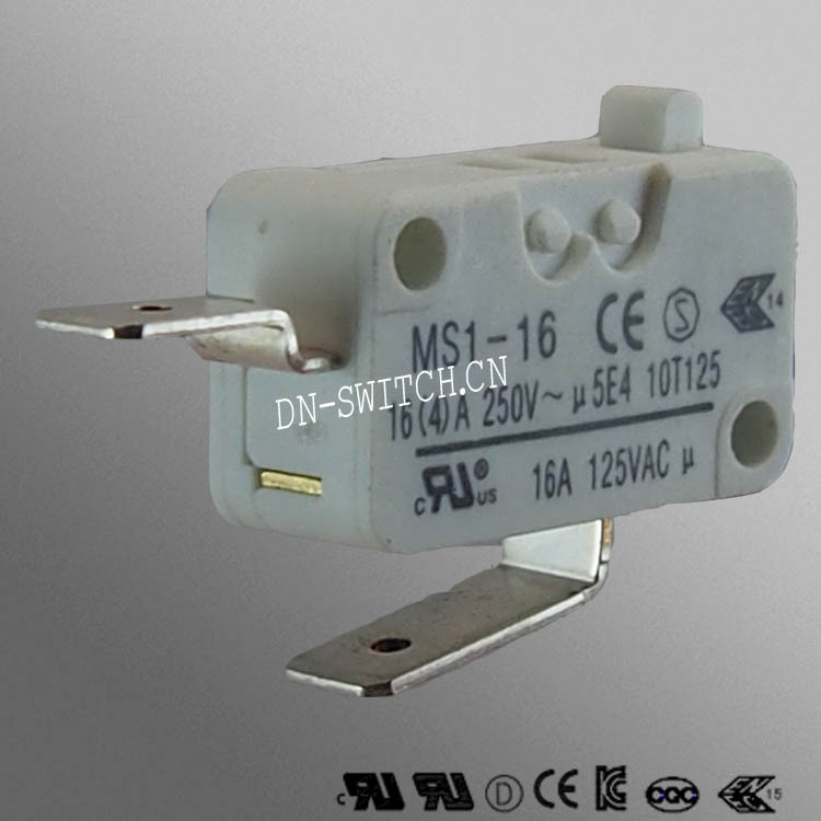 厂家供应微动开关小型MS1鼠标按键小行程限位开关长寿命韩国认证