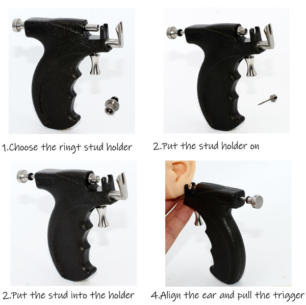 Earrings Low Pain Hit Ear Passal Gun Pierar Ear Source Agent Source…