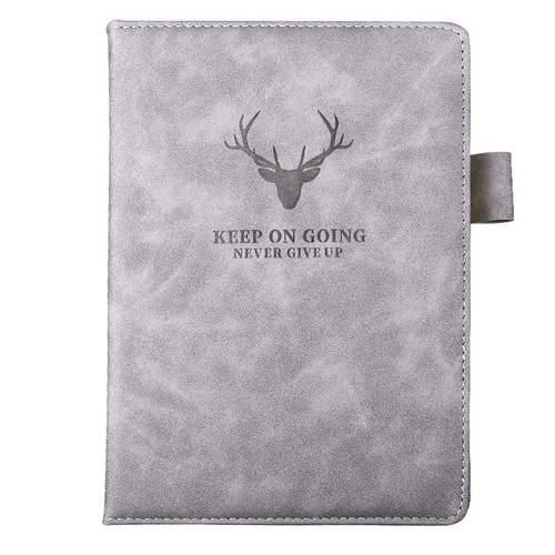 a5 thickened notebook 360 page leather notebook deer head notepad business soft leather surface work office dedicated simple