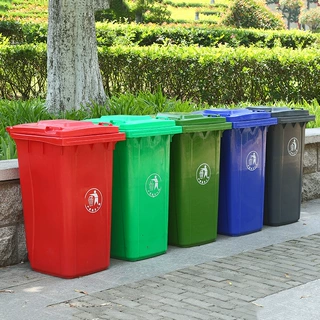 小区垃圾桶240l加厚户外垃圾桶240l塑料环卫垃圾桶物业垃圾桶定制