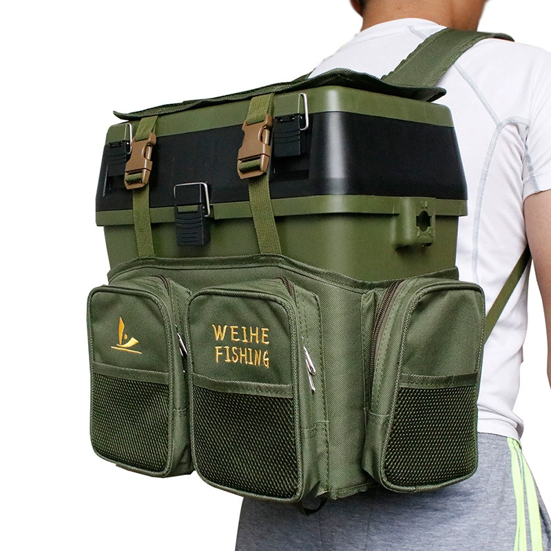 Weihe Green nylon backpack for leisure, wholesale