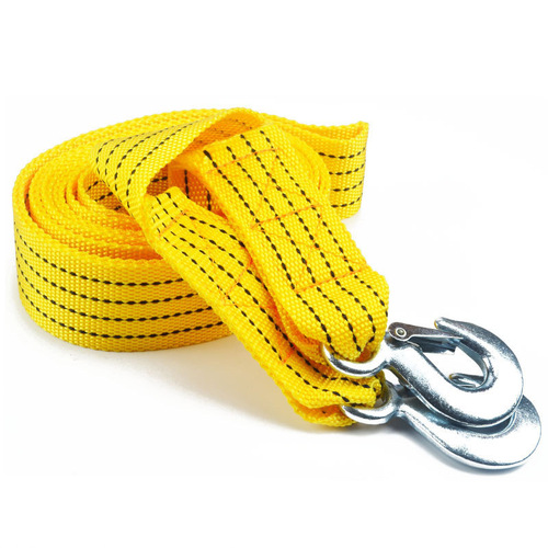 OPP bagged 3 tons 3 meters strong fluorescent towing rope wholesale car tow truck self-driving emergency rope prepared