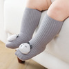 Children's demi-season knee socks, cartoon non-slip accessory, mid-length, Korean style