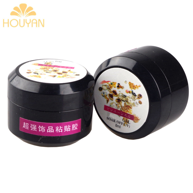 Nail art jewelry sticky Diamond glue transparent UV phototherapy glue Super reinforced alloy diamond jewelry glue adhesive fake nail piece