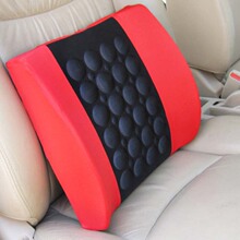 车载记忆棉12v电动汽车按摩腰靠腰垫 保健办公腰靠 按摩气泡 柔软