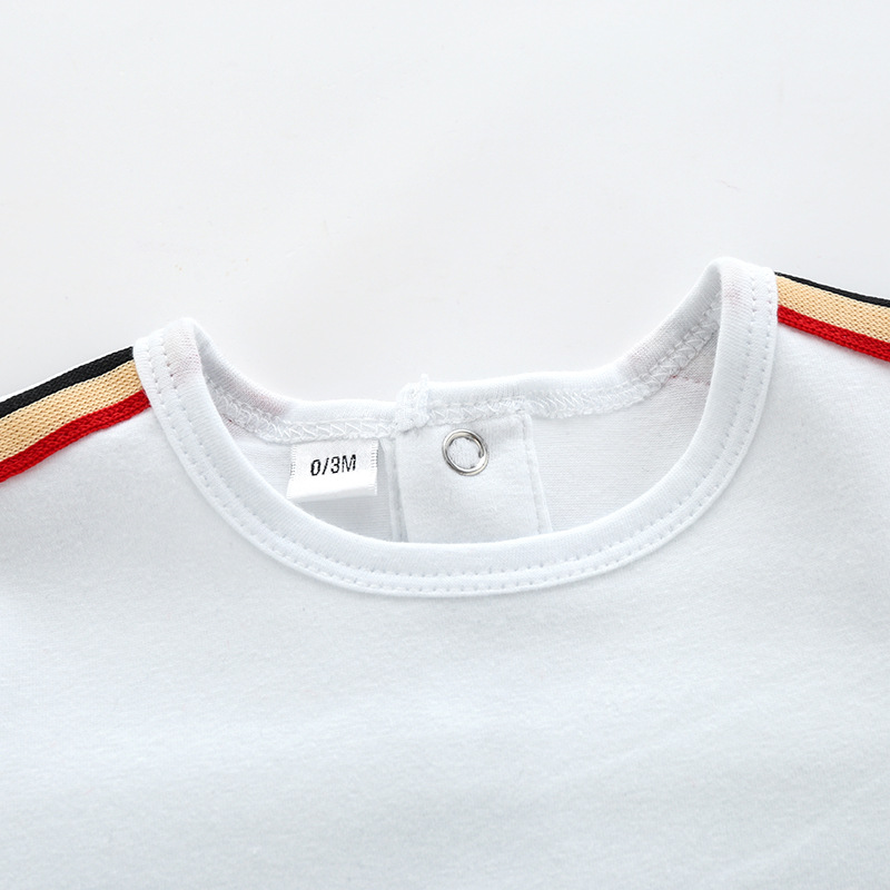 Baby clothes, clothing, thin style boys and girls, summer short sleeved jumpsuit for newborns, pure cotton, mesh red,_voghion.com