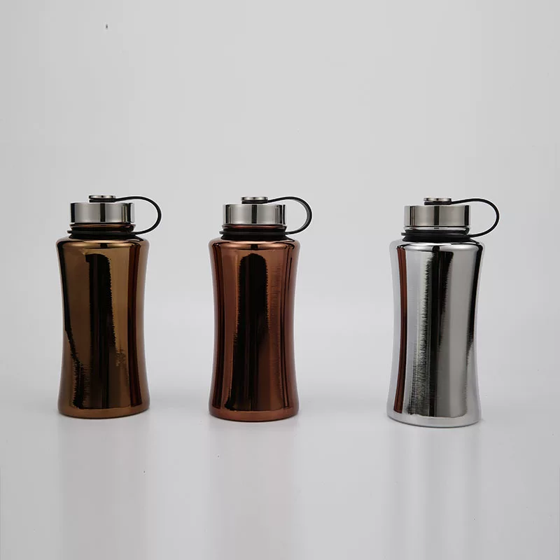 Capacious vacuum teapot stainless steel, 900 ml