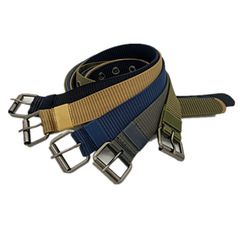 Nylon pin buckle belt, large eye canvas belt, military training student youth casual, strong and versatile tactical pants belt