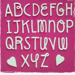 切割刀模Cutting Die字母套裝 碳鋼壓花刀模家居DIY手工切割模具