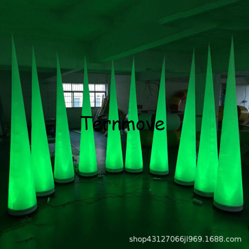 充气立柱灯锥形遥控变色充气发光灯柱开业活动灯箱手机店招牌宣传