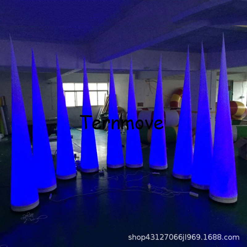 充气广告锥形气模充气庆典灯箱酒吧夜光婚庆装饰圆柱卡通路引气柱