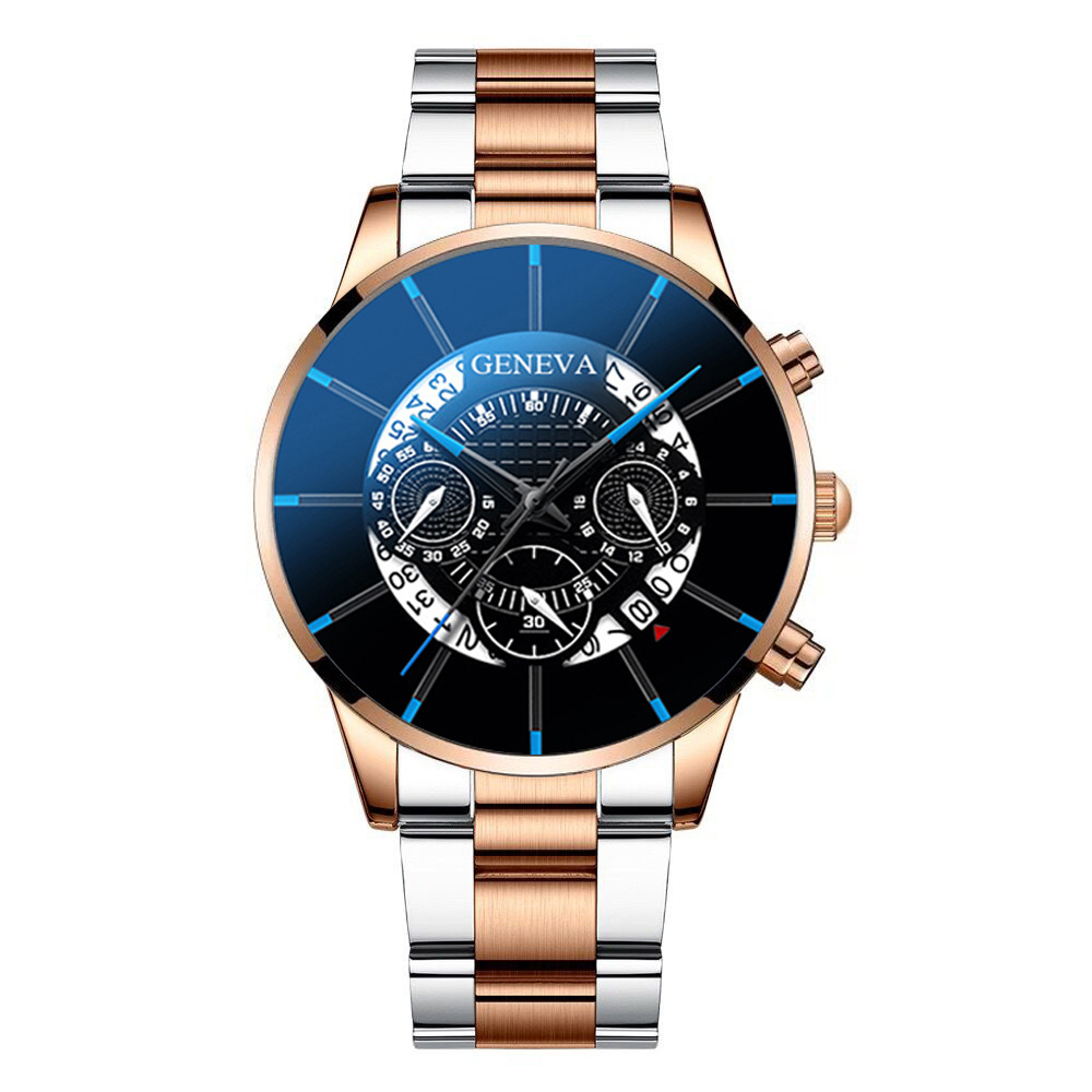 Leisure Business Calendar Steel Belt Watch Men'S Quartz Watch