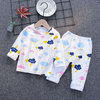 Children's underwear, summer set, flower boy costume for early age, pijama, 1-3 years, long sleeve