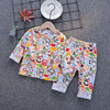 Children's underwear, summer set, flower boy costume for early age, pijama, 1-3 years, long sleeve