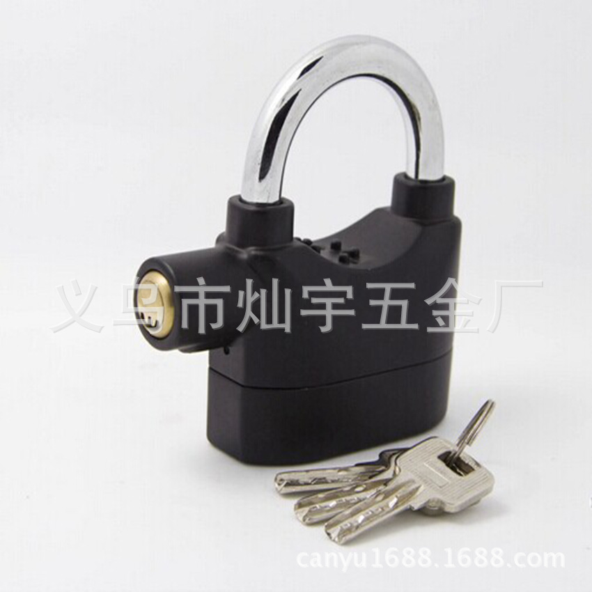 Fábrica al por mayor cerradura de alarma de aleación de aluminio cerradura antirrobo cerradura de la puerta del almacén bicicleta motocicleta disco freno cerradura antirrobo