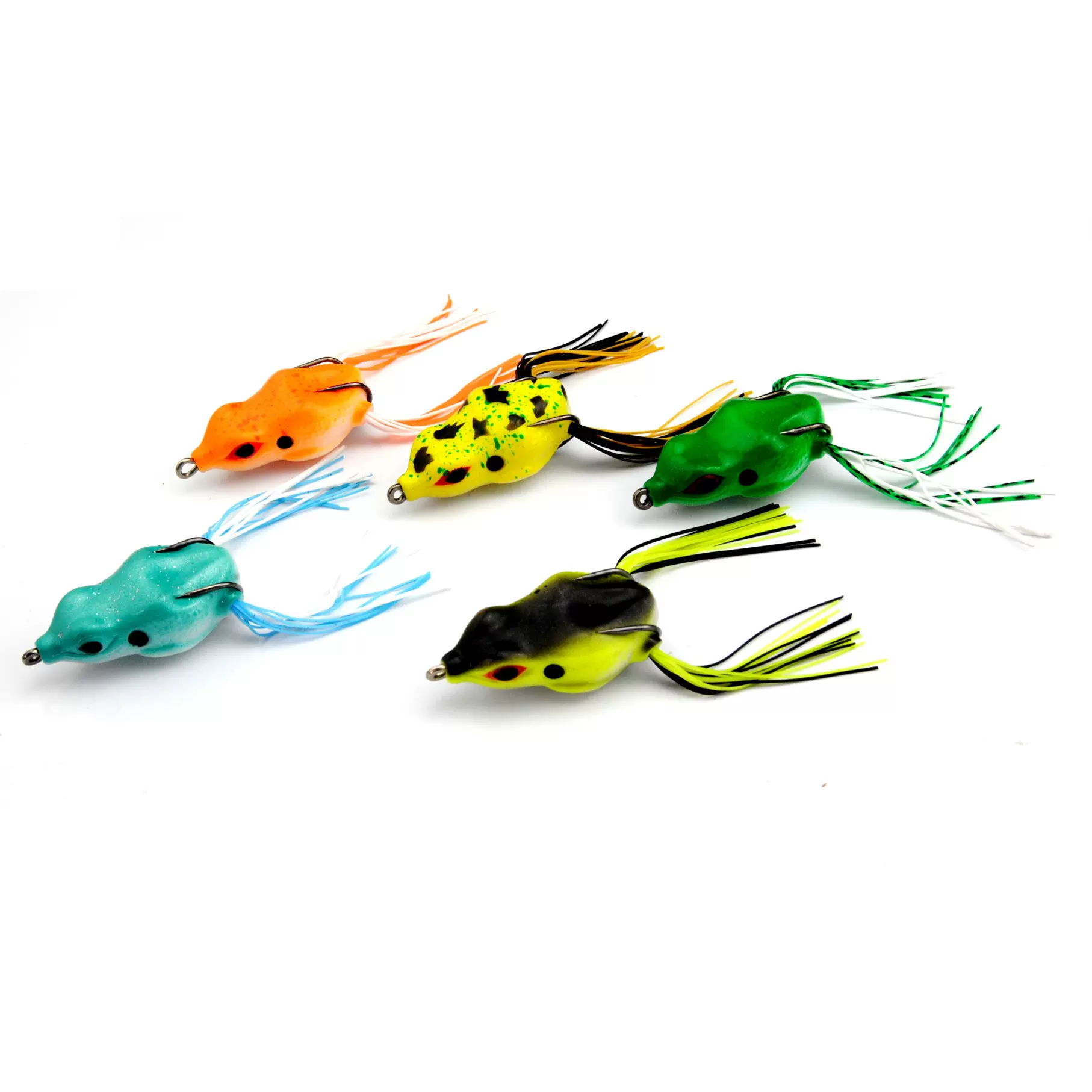 鱼饵青蛙 路亚假饵 水库池塘钓黑鱼 双钩长须 钓鱼用一件代发