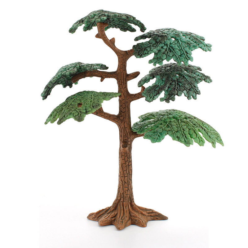 Transfronterizos creativos dinosaurios mundo micro paisaje simulación árboles diy plato de arena hecha a mano planta árbol modelo de decoración
