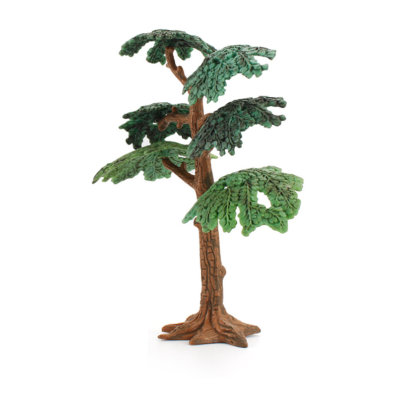 Transfronterizos creativos dinosaurios mundo micro paisaje simulación árboles diy plato de arena hecha a mano planta árbol modelo de decoración