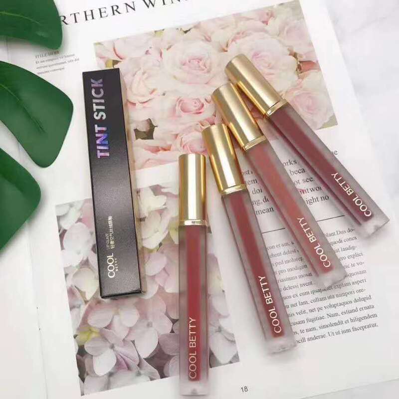 Pretty Beauty Light Luxury Air Velvet Lip Glaze Matte Matte Redwood Red Brown Clay Red Brown Cinnamon Color Temperament Advanced