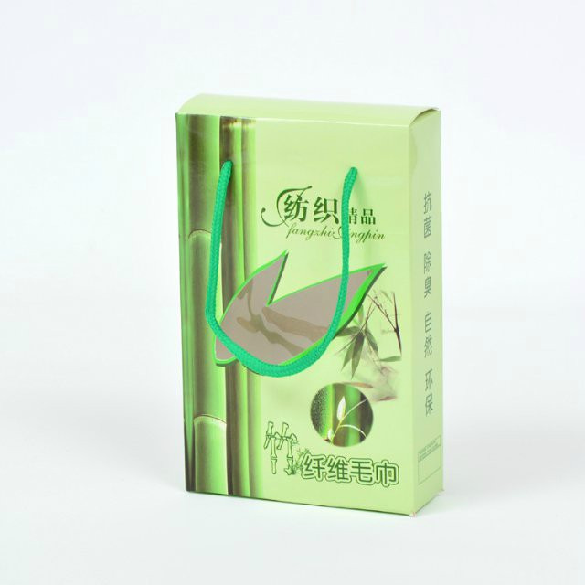 礼品毛巾单条盒 20*12.5*4.5cm   有孔款 手提款 单毛巾礼品外包